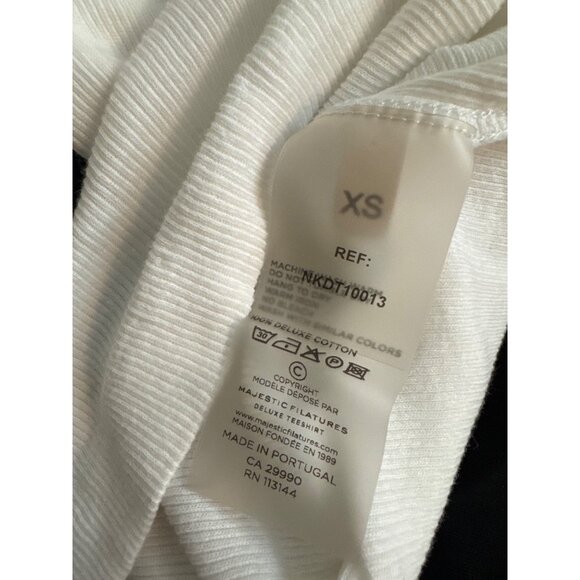 Nkd White Ribbed Cotton Tank Top Size XS - Picture 4 of 4